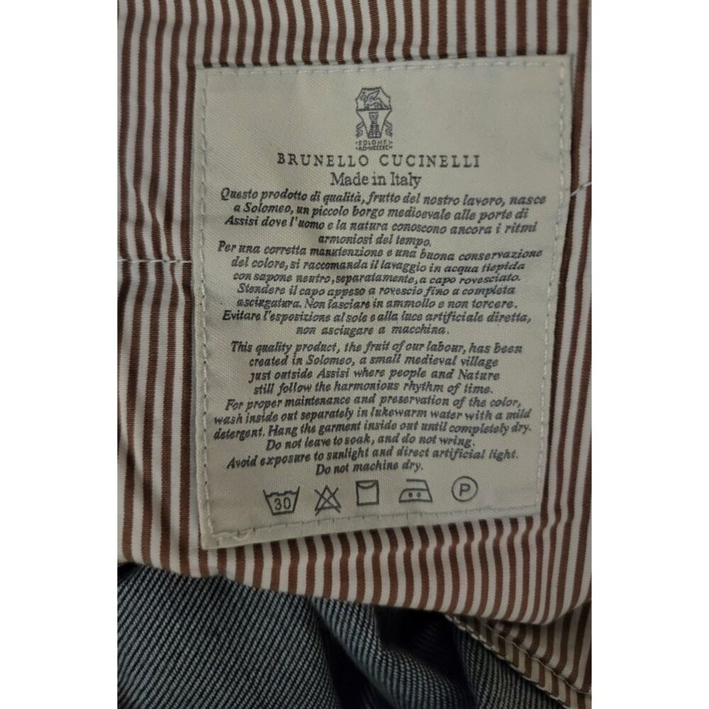 Brunello Cucinelli Luxury Denim Jeans Leisure Fit IT 48 (34W) Made in Italy - Picture 5 of 11